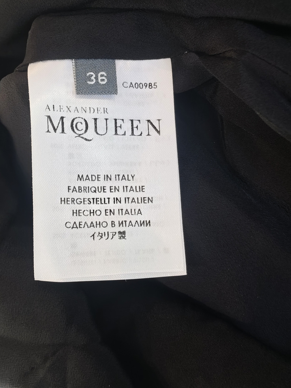 Alexander McQueen Black crystal rhinestones top - Picture 6 of 10